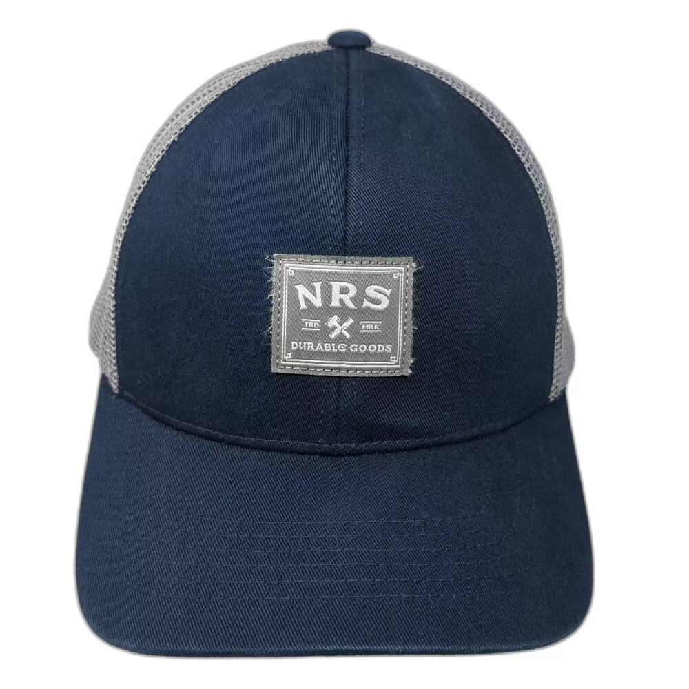 NRS Blue Trucker Hat Gray Mesh Snapback One Size Adjustable Durable Goods Cap